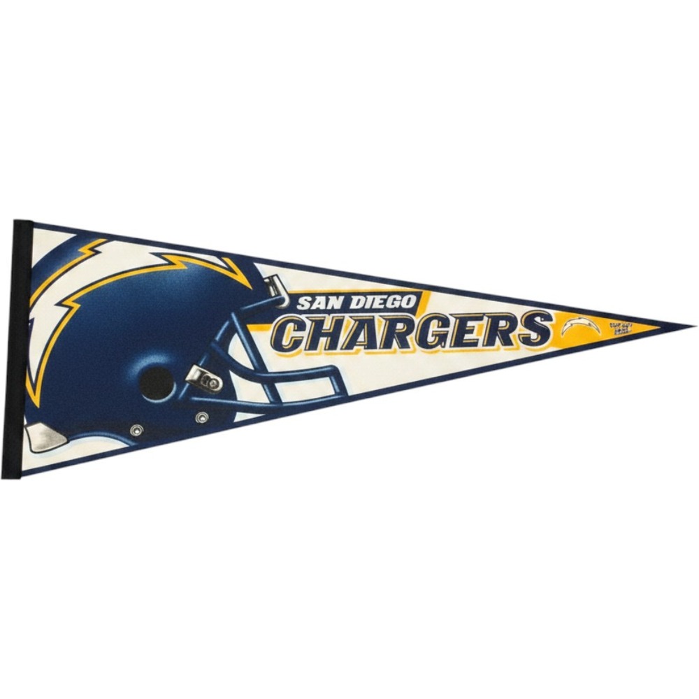 WinCraft San Diego Chargers NFL Pennant Vintage Helmet Logo Navy Gold 30 Inch